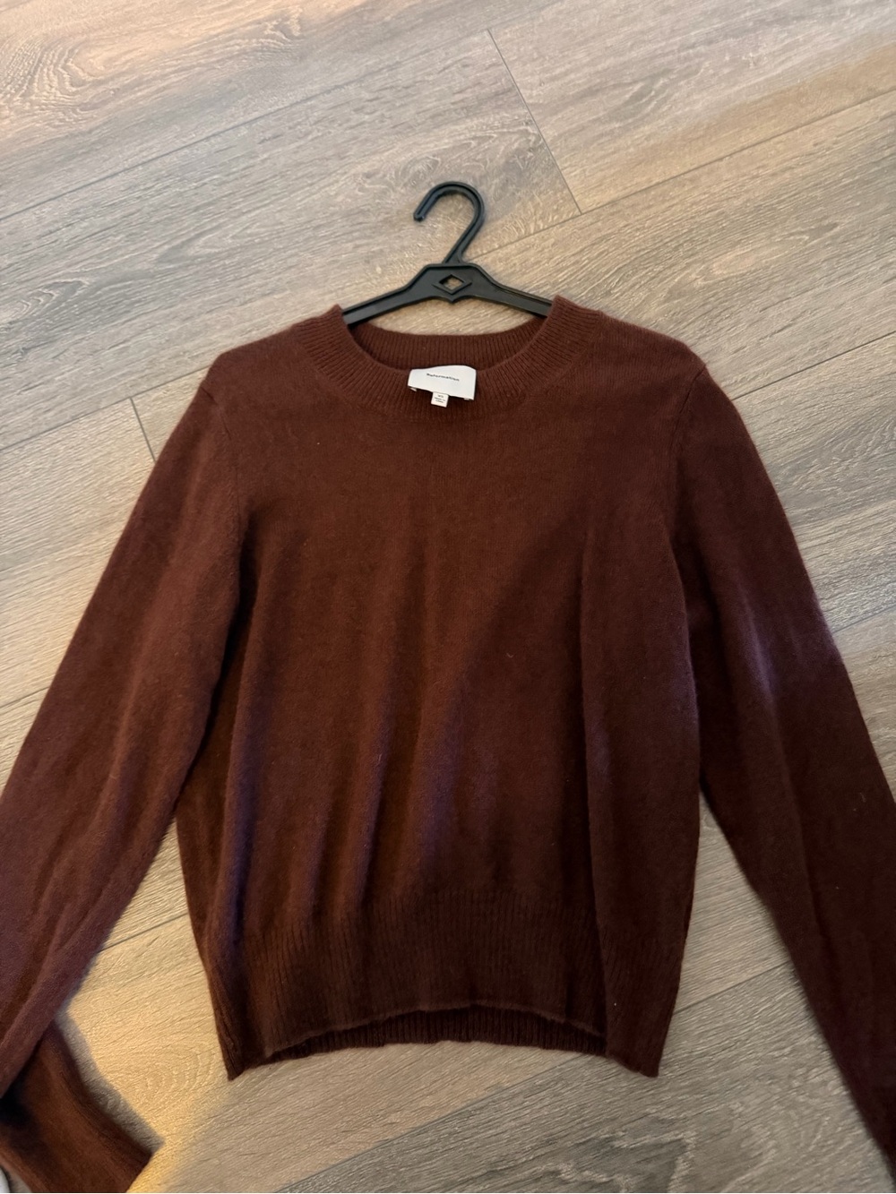 Reformation Cashmere Sweater in Dark Brown